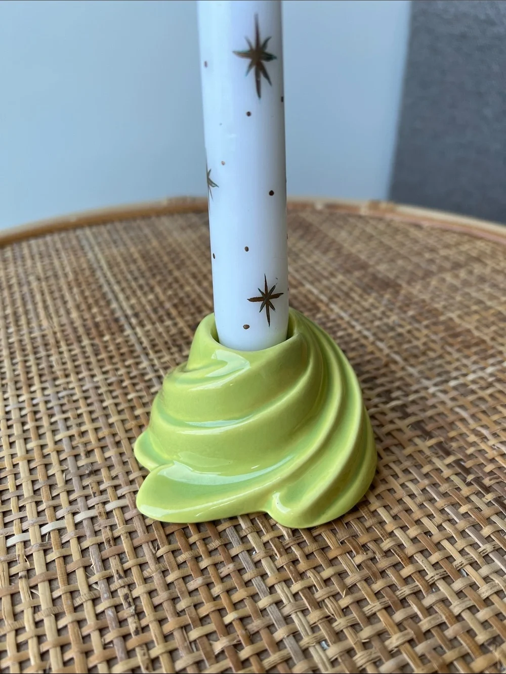 Vintage Ceramic Candle Holder Unique Decor